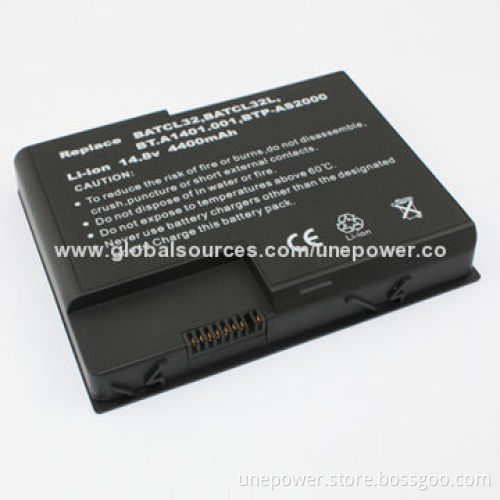 Laptop Battery, BATCL32L for Acer Aspire 2000 Series, 14.4V/4,400mAh